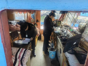 六安市交通執法支隊開展重點跟蹤船舶現場核驗