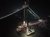 G3銅陵長江公鐵大橋邊跨鋼梁架設(shè)完成
