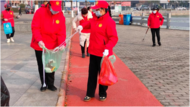 潁上縣紅雨傘志愿者協會開展文明徒步刷街活動  