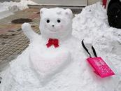 淮南街頭，花式堆雪人哪家強？