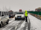 受降雪影響 蚌埠境內(nèi)高速公路上道口封閉