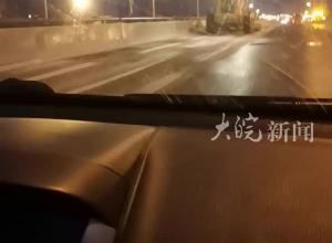 记者清晨探访雪后合肥自驾上班：用时超过平时一倍