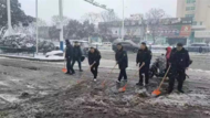 阜陽經開區清雪除冰保安全 破冬迎春暖企心