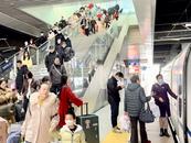 長三角鐵路迎返程客流最高峰，當天預計發送旅客266萬人次