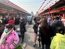 合肥周谷堆水果批发市场春节前供销两旺 车厘子和柑橘类水果受热捧