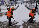 壽縣農村環(huán)衛(wèi)全力做好冰雪天氣下的保潔工作