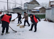 褚集鎮人大：除冰掃雪 人大代表在行動
