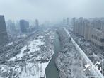 航拍雪后合肥银装素裹（组图）