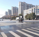 潁州區城管局抓住天氣有利時機開展路面清洗作業