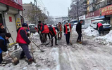 淮南市潘集区泥河镇上下齐心  众志成城  共战风雪
