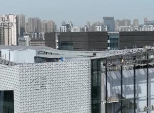 航拍｜合肥美术馆主体结构完工 预计2024年上半年完成验收