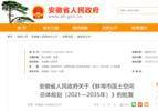 事关空间发展，蚌埠市国土空间总体规划（2021—2035年）批复公布