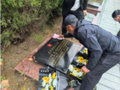 懷遠縣陳集鎮：滄州籍烈士王萬洪親人來懷遠縣烈士陵園祭拜英靈 