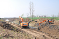 濉溪縣百善鎮加快推進懷洪新河水系洼地治理工程建設
