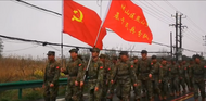 燕山鄉民兵應急排接受蚌埠軍分區領導點驗 
