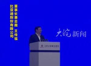 北京车展安徽主题日 王传福：比亚迪将加大在安徽投资