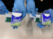 紙巾里查獲走私寶石250粒