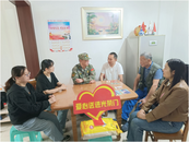 雪華鄉（宏業村街道）第一社區：上門走訪，情暖新兵家庭