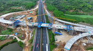 马鞍山境内一互通立交工程预计7月建成通车