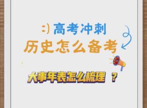 2024年安徽高考历史科目怎么考？
大事年表要背吗？怎么背？