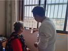 雪华乡（宏业村街道）沈圩社区:养老认证面对面，服务群众零距离