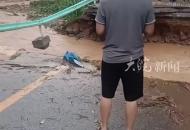貴州羅甸縣暴雨致一橋梁坍塌  已實行交通管制 無人員傷亡