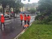 黃山市對道路積水點實施安全監測，塌陷點將維修
