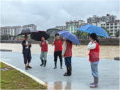 歙縣徽城鎮豐樂社區：防汛一線黨旗紅