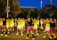 巢湖的夏夜，全民健身廣場舞跳起來