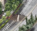 官方通報“西安地鐵8號線突發涌水涌砂、部分路面塌陷”