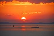 巢湖夏日晚霞絢爛