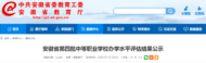 全省中等職業(yè)學(xué)校辦學(xué)水平評估結(jié)果公示！蚌埠多所學(xué)校入選