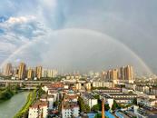 合肥天空出現雙彩虹（多圖）