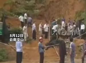 云南一地发生塌方2人买卖树苗时被埋  多人徒手挖泥救人 两名女子不幸遇难