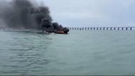 ?廣西北海潿洲島一快艇海上起火 有人燒傷被送醫救治
