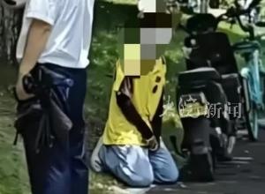 杭州警方通报外卖员下跪事件：对涉事人员依法开展调查