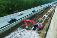 壽霍公路改擴建工程加緊施工