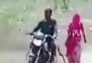 印度一女子被酗酒成癮的丈夫拴摩托后拖行 痛苦掙扎求救，施暴男被捕
