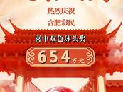 合肥彩民 6 元自選摘下雙色球 654 萬大獎