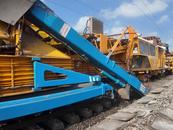 鐵路合肥東站道床清篩作業，保障鐵路運輸安全與穩定