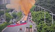 南宁一道路上发生爆炸？当地回应：污水管道加压测试时破裂