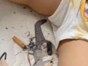 官方通報孩子床單被天降煙頭燒焦：嫌疑人已被控制