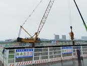 蚌埠延安路大橋項目進入主墩圍堰施工