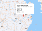 19日15時44分33秒，肥東發生2.2級地震
