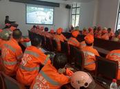 合肥高新區開展環衛工人安全作業及交通安全警示教育片宣傳活動