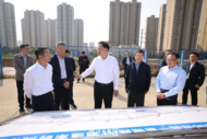 黃曉武調研濱河南路三期、延安路淮河大橋、解放路南延等項目建設情況