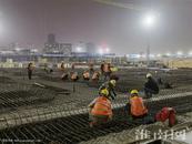 淮南人民公园城市综合体项目奋力刷新建设“进度条”