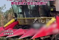 農(nóng)戶收割王米村民拿著麻袋貼臉撿漏，村書(shū)記親自下田溫柔勸導(dǎo)勸離：不是不能撿，但不能拿生命開(kāi)玩笑啊