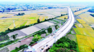 蚌埠市區至蚌淮高速劉府出入口連接線工程道路水穩基層施工完成 年底具備通車條件