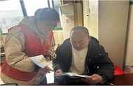 雪華鄉（宏業村街道）施徐光彩社區“一件事”宣傳 讓居民辦事少跑路